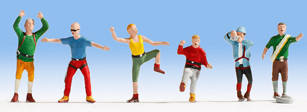 Noch 15871 HO Scale Mountain Climbers -- pkg(6)