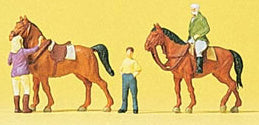 Preiser 79186 N Scale Sports & Recreation -- At The Riding School #2