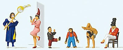 Preiser 20265 HO Scale Circus Artists #1 -- pkg(6)