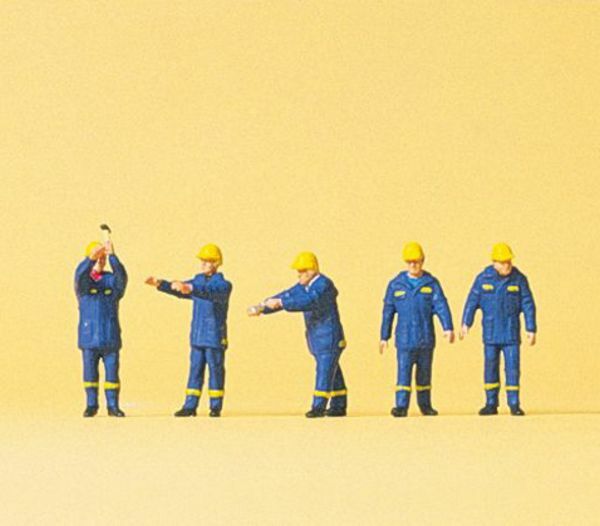 Preiser 79180 N Scale Emergency Workers -- THW Federal Technical Workers