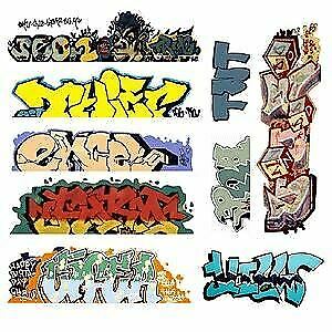 Blair Line 1249 N Scale Mega Set Modern "Tagger" Graffiti Decals #6