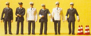 Preiser 10422 HO Scale People Working -- Policemen Era III