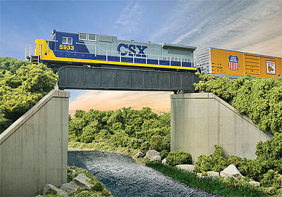 Walthers Cornerstone 933-4502 HO Scale 70' Single-Track Railroad Bridge -- Kit