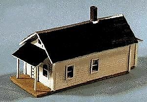 Blair Line 079 N Scale Shotgun House Kit - 1 x 3" 2.5 x 7.5cm