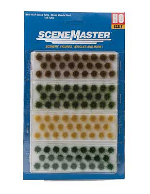 Walthers SceneMaster 949-1137 HO Scale Short Mixed Weed Tufts (104)