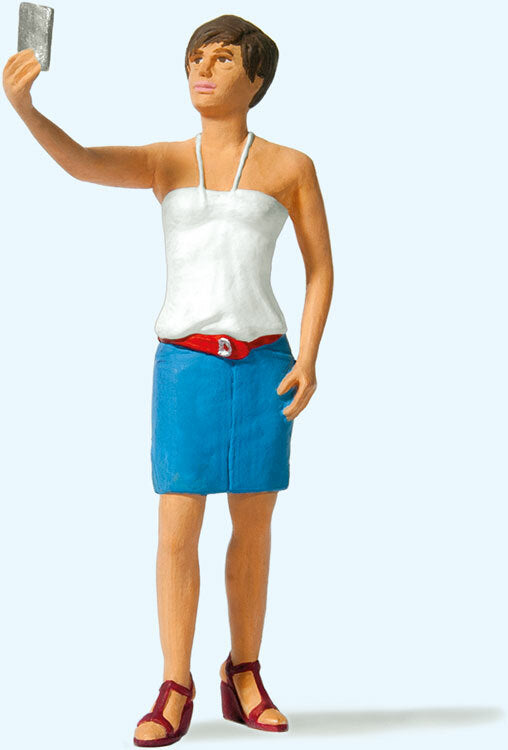 Preiser 45524 G Scale Woman Taking a Selfie