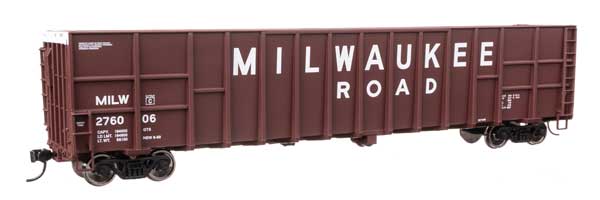 Walthers Mainline 910-6117 HO Scale 61' Wood Chip Gondola MILW #276006