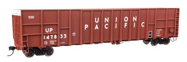 Walthers Mainline 910-6125 HO Scale 61' Wood Chip Gondola UP #147833