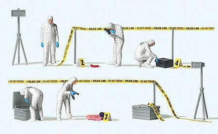 Preiser 10800 HO Scale Crime Scene Investigation