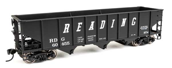 Walthers Mainline 910-56728 HO Scale 70-Ton AAR Hopper RTR Reading #60455
