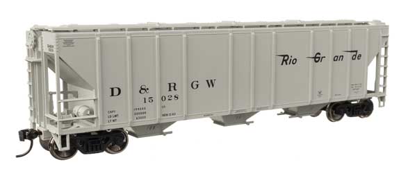 Walthers Mainline 910-49409 HO Scale 50' PS2-CD Hopper RTR DRGW #15028