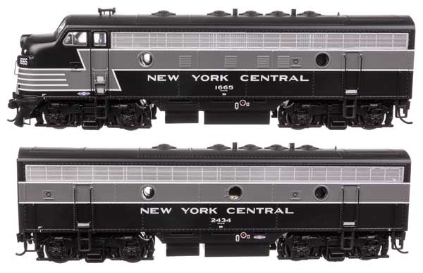 Walthers Mainline 910-11410 HO Scale EMD F7 A-B Set Standard DC NYC #1665/2434