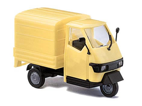 Busch 60206 HO Scale Piaggio Ape 50 Pickup Truck with Cover - Kit -- Various Colors