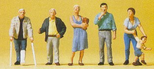 Preiser 10454 HO Scale Pedestrians -- Passers By
