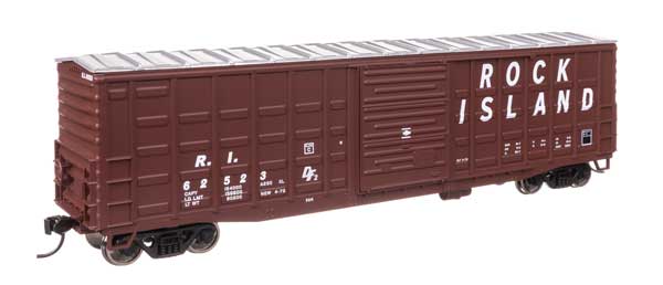 Walthers Mainline 910-46716 HO Scale 50' Waffle Boxcar RTR Rock Island #62523