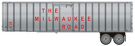 Walthers SceneMaster 949-2604 HO Scale Flexi-Van 40' Trailer 2-Pack Milwaukee Rd