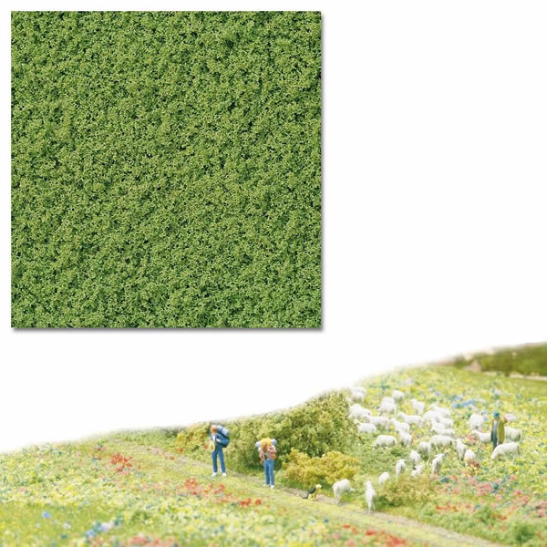 Busch 7327 A Scale Micro-Flocking - 16.9oz 500mL -- Light Green