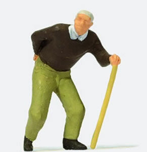 Preiser 28096 HO Scale Individual Figure -- Man with Backache