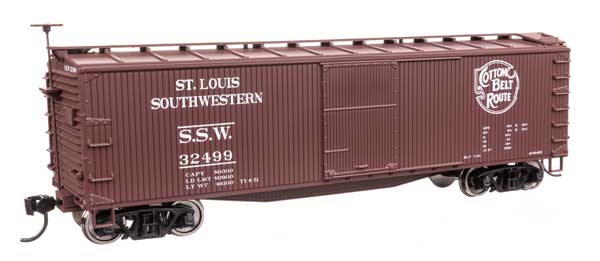 Walthers Mainline 910-40205 HO Scale 40' Wood Boxcar RTR SSW #32499