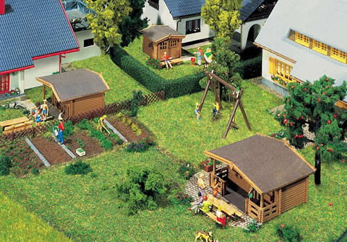 Faller 232209 N Scale Set of 3 Summer Houses -- Kit