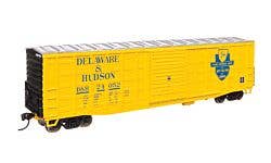 Walthers Mainline 910-46709 HO 50' Waffle Side Boxcar D&H #24052