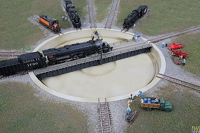Walthers Cornerstone 933-2618 N Scale Motorized 130' Turntable -- Assembled