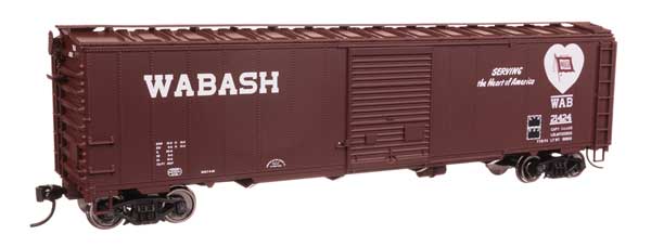 Walthers Mainline 910-46530 HO Scale 50' AAR Boxcar RTR Wabash #21424