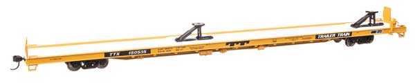 Walthers Mainline 910-5737 HO Scale 89' Channel Flatcar Trailer-Train #150535