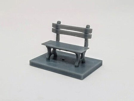 All Scale Miniatures 1600854 N Scale Park Bench -- pkg(5)