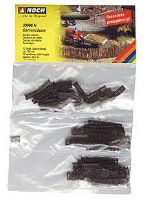 Noch 33096 N Scale Garden Fences -- 72 Sections, Total Length 150cm - 59.1"