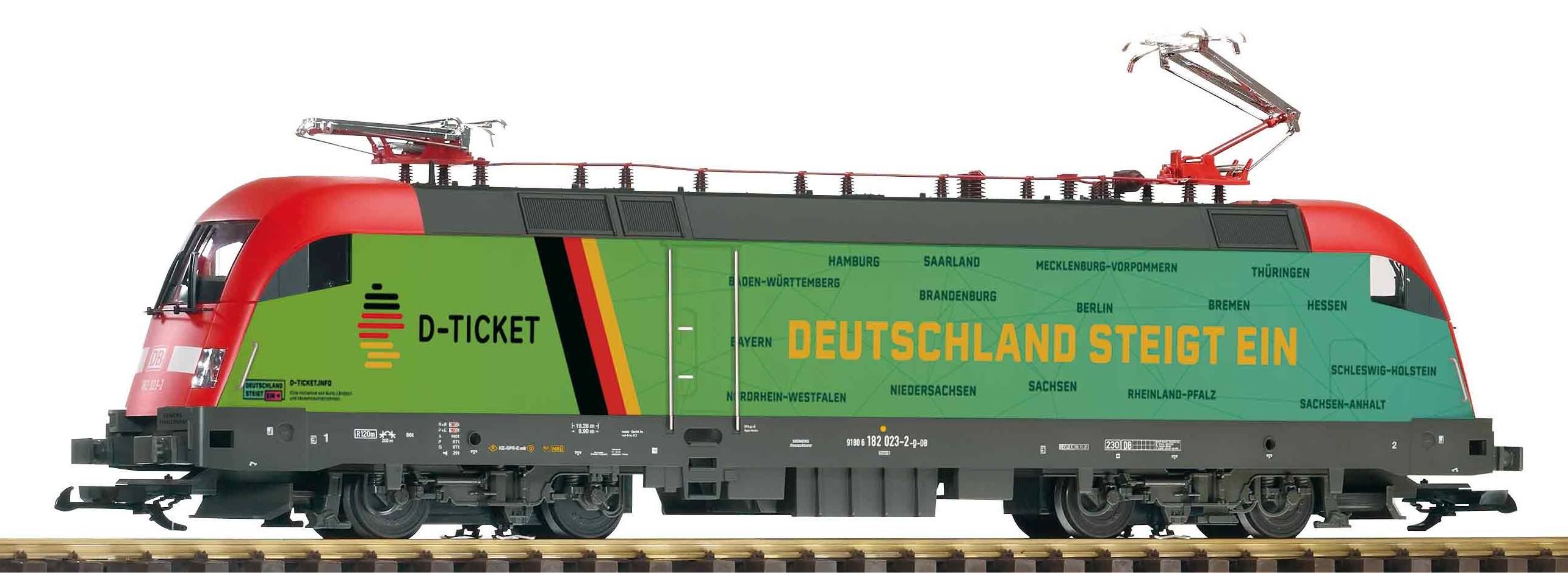 Locomotive Piko H0 57492 – E-Lok Porsche BR182 004-2 DB – Analogique – Courant Continu