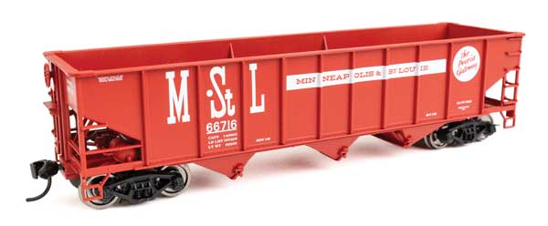 Walthers Mainline 910-56713 HO Scale 70-Ton AAR Hopper RTR M&StL #66716