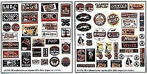 Blair Line 139 HO Scale Storefront & Advertising Signs Porcelain