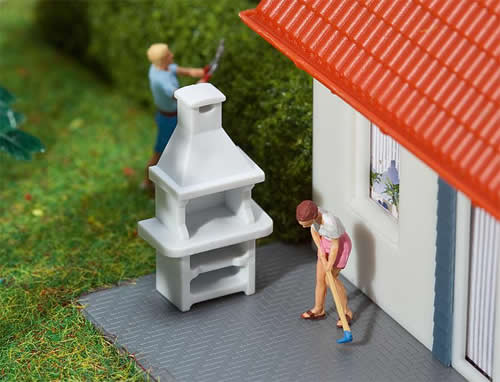Faller 180902 HO Scale Garden Grills -- Kit pkg(2)