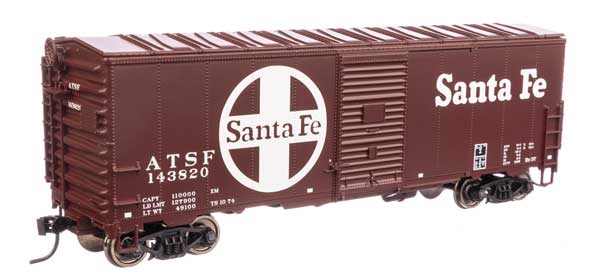 Walthers Mainline 910-1203 HO Scale 40' AAR 1948 Boxcar Santa Fe #143820