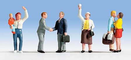 Walthers SceneMaster 949-6054 HO Scale Travelers Saying Farewell pkg(6)