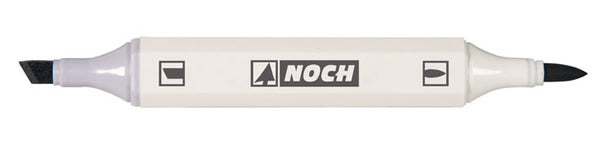Noch 61158 All Scale Brush and Soft-Tip Weathering Marker Set -- 6 Colors