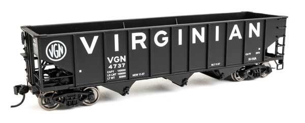 Walthers Mainline 910-56731 HO Scale 70-Ton AAR Hopper RTR Virginian #4737