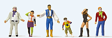 Preiser 24644 HO Scale Carnival Parade Participants -- Set #3 pkg(6)