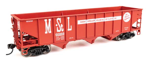 Walthers Mainline 910-56715 HO Scale 70-Ton AAR Hopper RTR M&StL #66743