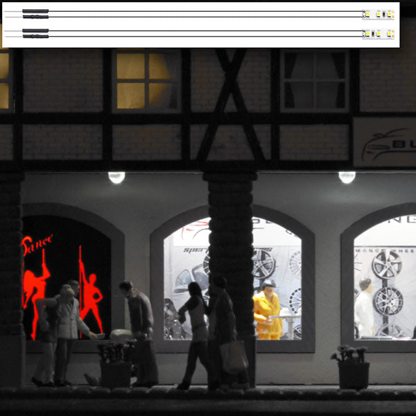 Busch 5998 HO Scale LED Interior Light Bars w/Resistors -- Warm White