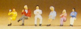 Preiser 79014 N Scale Pedestrians -- Sitting People #2
