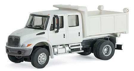 Walthers SceneMaster 949-11634 HO Int'l 4300 Crew Dump Truck White MOW