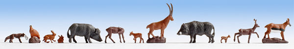 Noch 36745 N Scale Forest Animals -- pkg(9)