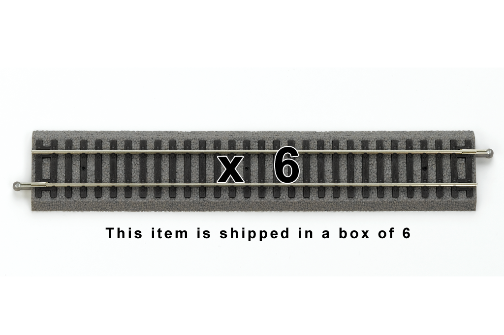 Piko 55401 HO Scale Roadbed Straight Track 231mm Box of 6