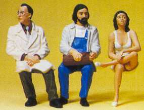 Preiser 45077 G Scale Passengers -- Sitting Passengers