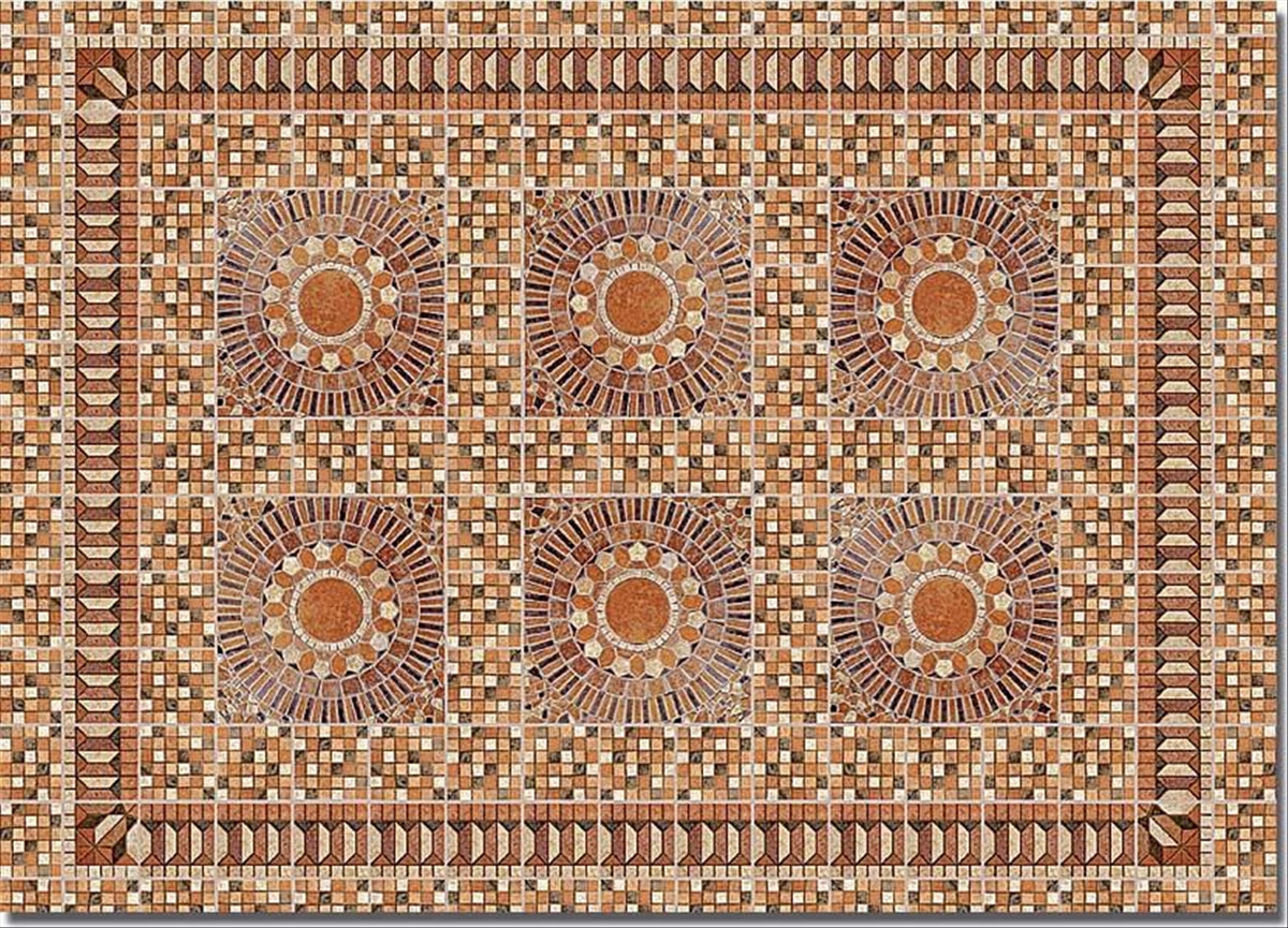 Busch 7414 HO Scale Rustic Flagstone Plaza Sheets (2)