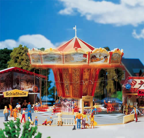 Faller 140315 HO Scale Chair-O-Plane -- Kit - 6" Diameter x 5"