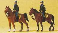 Preiser 79149 N Scale Police -- Mounted Police USA