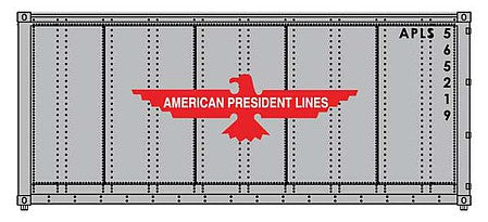 Walthers SceneMaster 949-8651 HO Scale 20' American President Lines